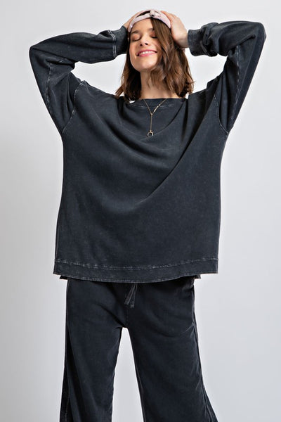 Oversized Lightweight Washed Pullover - Regular