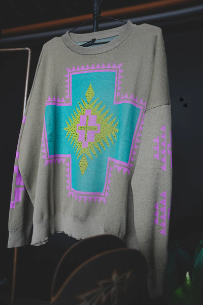 Crossfire Aztec Knit Sweater