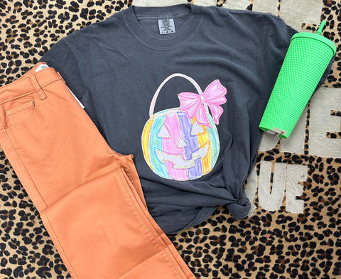 Pastel Pumpkin Tee - LARGE ONLY