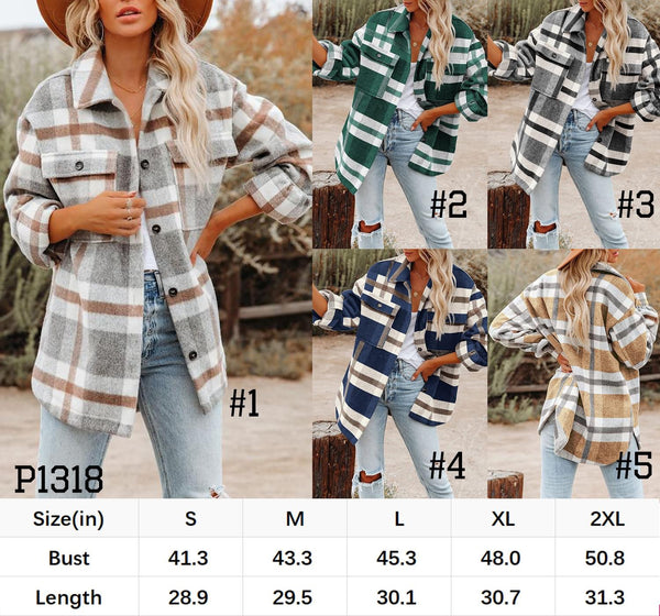 Plaid Shacket Preorder (11/24)