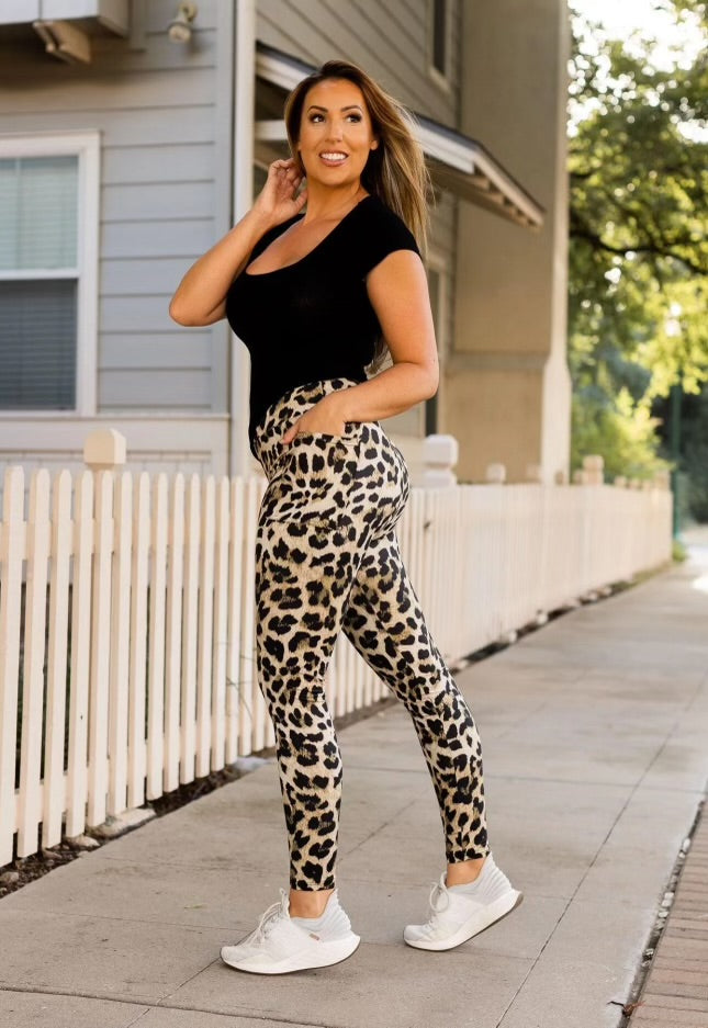 Leopard Leggings - Regular and Plus