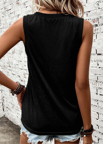 Solid VNeck Shift Tank