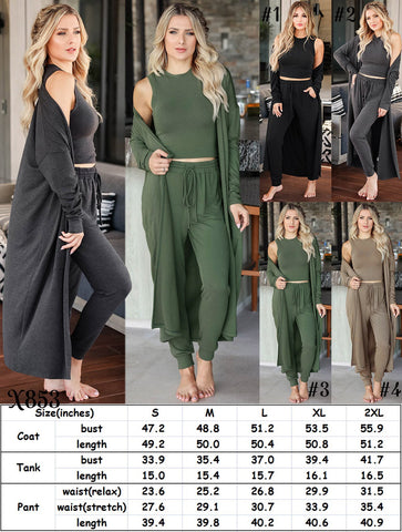 3 piece long cardigan set (11/23)