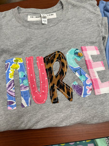 Nurse Applique Tee - SMALL ONLY
