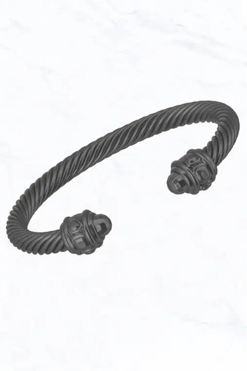 Fashion Circle Cable Cuff Bracelet