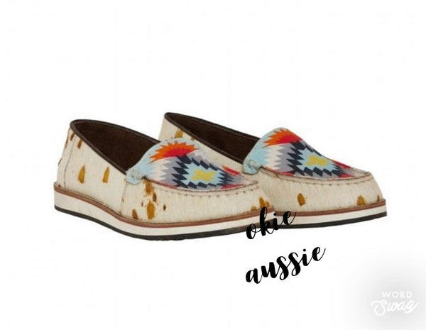 Effervescent Slip On Natural Hide Slip On Shoes