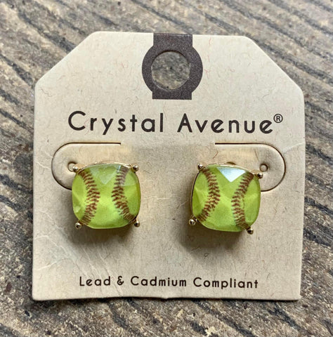 Softball/Baseball Big Studs Earrings